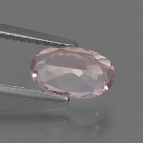 Morganite naturale rosa da 1,12 ct, taglio ovale, VVS