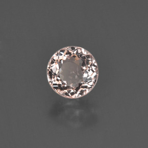 Morganite Rosa chiaro naturale da 0.76 ct, Taglio rotondo, VS