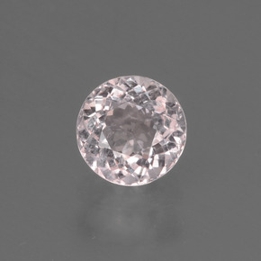 Morganite Rosa chiaro naturale da 0.52 ct, Taglio rotondo, VS