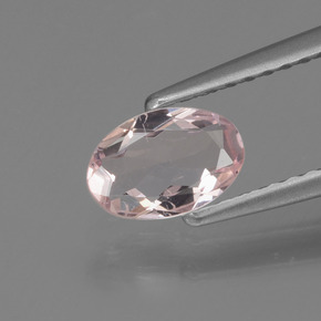 Morganite naturale rosa da 0,44 ct, taglio ovale, VVS-VS