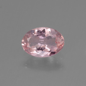 Morganite Rosa chiaro naturale da 0.84 ct, Taglio ovale, VS