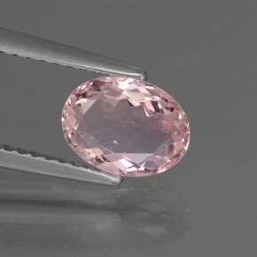 Morganite naturale rosa da 1,03 ct, taglio ovale, VS