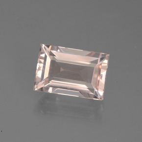 Morganite naturale rosa da 1,82 ct, baguette, VVS