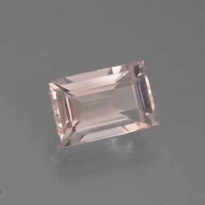 Morganite naturale rosa da 1,82 ct, baguette, VVS