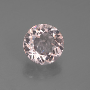 Morganite naturale rosa da 1,31 ct, taglio rotondo, VS
