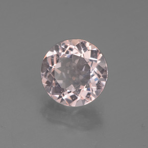 Morganite naturale rosa da 1,31 ct, taglio rotondo, VS