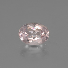 Morganite naturale rosa da 1,07 ct, taglio ovale, VS