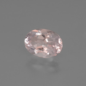 Morganite naturale rosa da 1,07 ct, taglio ovale, VS