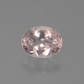 Morganite naturale rosa da 1,51 ct, taglio ovale, VVS-VS