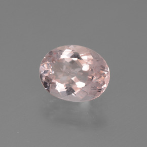 Morganite naturale rosa da 1,51 ct, taglio ovale, VVS-VS