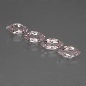 Morganite naturale rosa da  ct, marchesa, VVS
