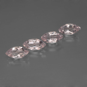 Morganite naturale rosa da  ct, marchesa, VVS