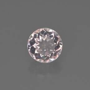 Morganite naturale rosa da 0,62 ct, taglio rotondo, VVS-VS
