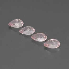 Gemme di Morganite Rosa chiaro naturale da  ct, Forma a pera, VS