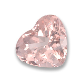 Morganite Rosa chiaro naturale da 2.61 ct, A forma di cuore, VS