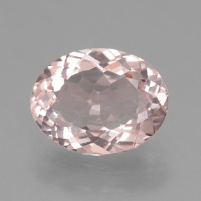 Morganite Rosa chiaro naturale da 1.62 ct, Taglio ovale, VS