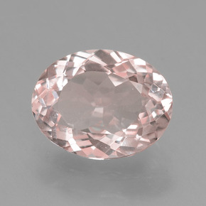Morganite Rosa chiaro naturale da 1.62 ct, Taglio ovale, VS