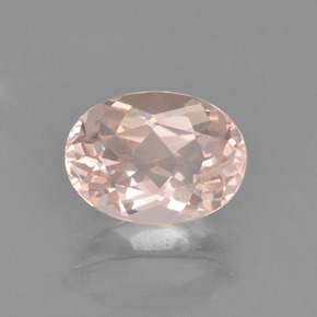 Morganite naturale rosa da 1,74 ct, taglio ovale, VVS-VS