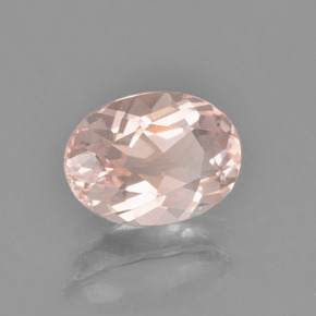 Morganite naturale rosa da 1,74 ct, taglio ovale, VVS-VS