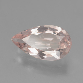 Morganite naturale rosa da 1,51 ct, taglio a pera, VVS-VS