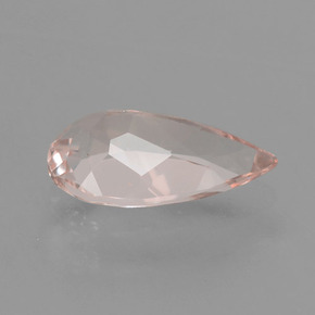 Morganite naturale rosa da 1,51 ct, taglio a pera, VVS-VS
