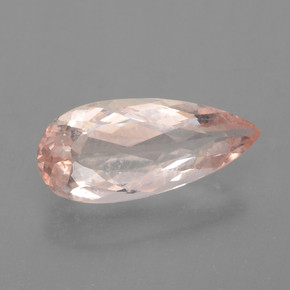 Morganite Rosa chiaro naturale da 1.98 ct, Forma a pera, VS