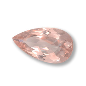 Morganite Rosa chiaro naturale da 1.44 ct, Forma a pera, VS