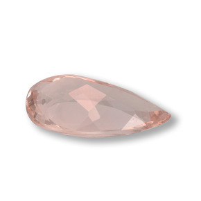 Morganite Rosa chiaro naturale da 1.44 ct, Forma a pera, VS