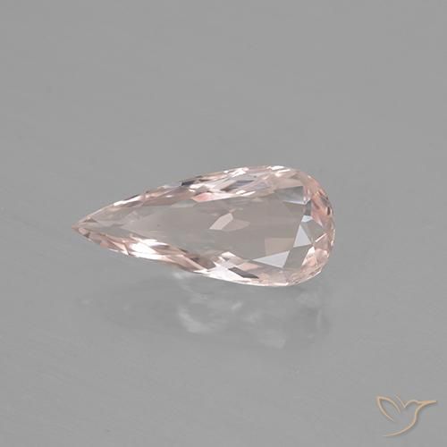 Morganite Rosa chiaro naturale da 1.43 ct, Forma a pera, VS