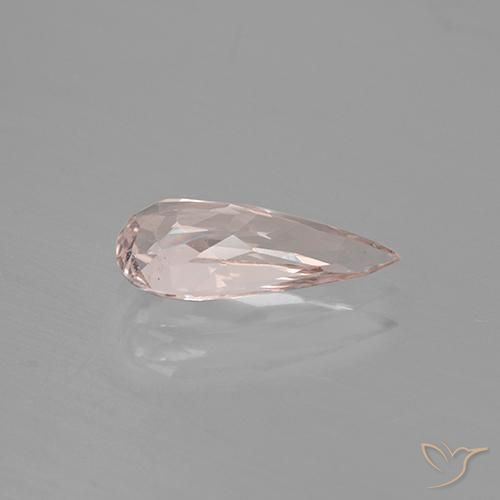 Morganite Rosa chiaro naturale da 1.43 ct, Forma a pera, VS