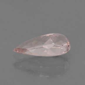 Morganite naturale rosa da 1,39 ct, taglio a pera, VVS-VS