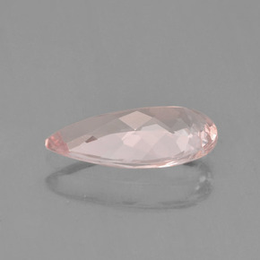 Morganite naturale rosa da 1,53 ct, taglio a pera, VVS-VS