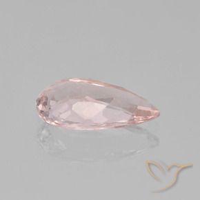 Morganite naturale rosa da 1,54 ct, taglio a pera, VS