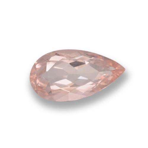 Morganite Rosa medio naturale da 0.64 ct, Forma a pera, VVS