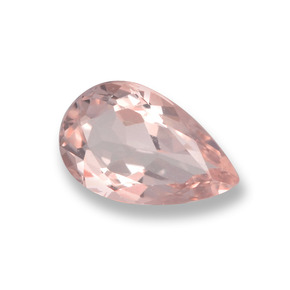 Morganite Rosa chiaro naturale da 0.70 ct, Forma a pera, VVS