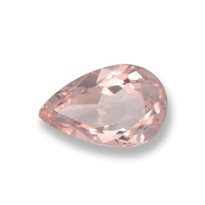 Morganite Rosa chiaro naturale da 0.70 ct, Forma a pera, VVS