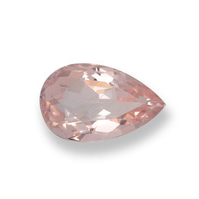Morganite Rosa chiaro naturale da 0.62 ct, Forma a pera, VVS