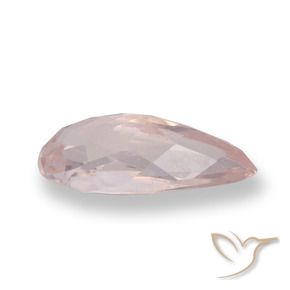 Morganite Rosa medio naturale da 0.71 ct, Forma a pera, VVS