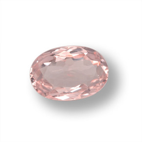 Morganite Rosa chiaro naturale da 0.97 ct, Taglio ovale, VVS
