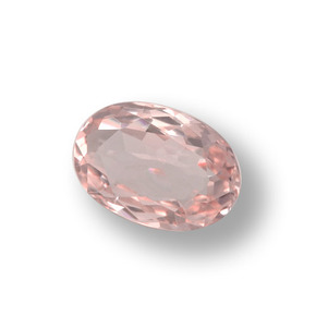 Morganite Rosa chiaro naturale da 0.97 ct, Taglio ovale, VVS