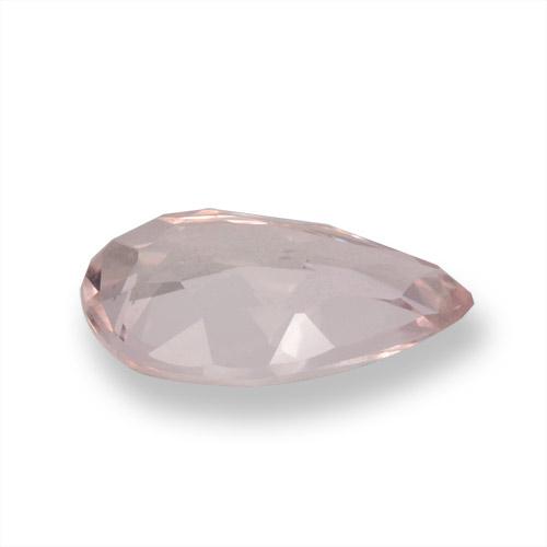 Morganite Tono rosa corallo naturale da 0.79 ct, Forma a pera, VVS-VS