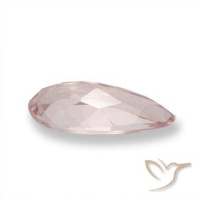 Morganite Rosa medio naturale da 1.01 ct, Forma a pera, VVS-VS