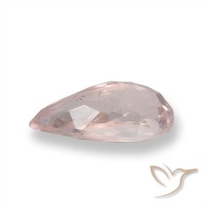 Morganite rosa fenicottero naturale da 0.94 ct, Forma a pera, VS