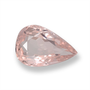 Morganite naturale rosa da 0,97 ct, taglio a pera, VS