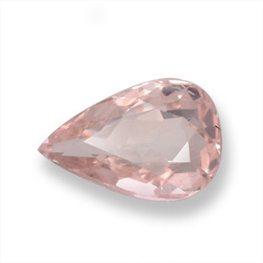 Morganite naturale rosa da 0,97 ct, taglio a pera, VS