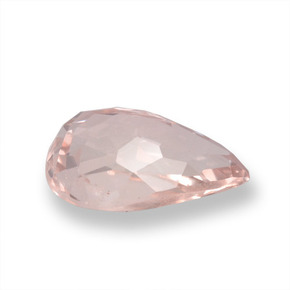 Morganite naturale rosa da 0,97 ct, taglio a pera, VS