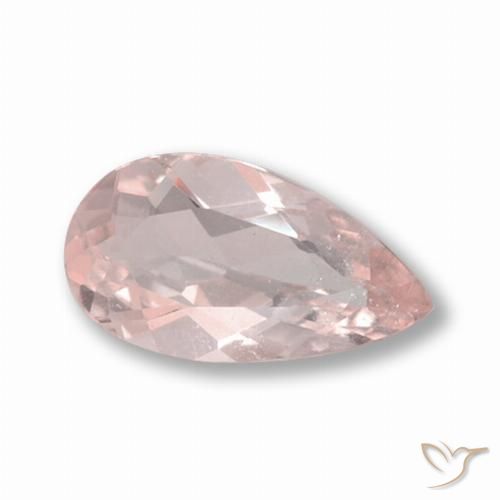 1.03ct Naturale Rosa medio Morganite, Forma a pera, VS