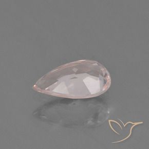 Morganite naturale rosa da 0,63 ct, taglio a pera, VVS-VS