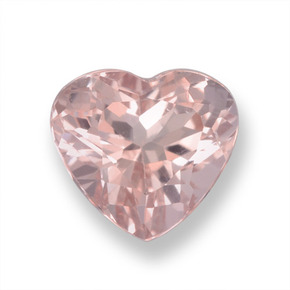 Morganite Rosa chiaro naturale da 1.01 ct, A forma di cuore, VS