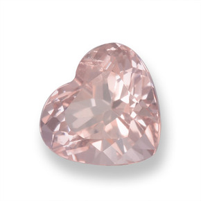 Morganite Rosa chiaro naturale da 1.01 ct, A forma di cuore, VS